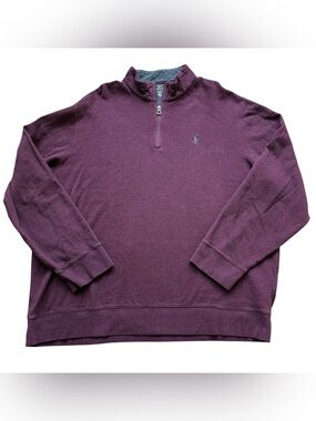 Polo Ralph Lauren 1/4 Zip Pullover XXL Burgundy Cotton Blend Sweater Preppy